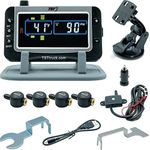 TST 507 Tire Pressure Monitoring System with 4 Flow Thru Sensors and Color Display for Metal Valve Stems by Truck System Technologies, TPMS for RVs, Campers and Trailers