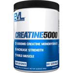 Evlution Nutrition Creatine5000 5 Grams of Pure Creatine Monohydrate in Each Serving Unflavored Powder (60 Servings)