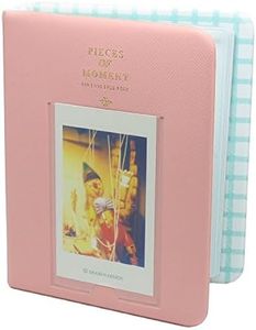 PAT Instax Plastic 64 Pockets Photo Mini Book Album (Pink)