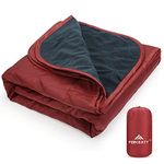 Forceatt camping blanket, lightweight and compact picnic/beach blanket, tear resistant, for outdoor festivals, beaches, picnics, camping, parks, hiking, travel, family outings suitable for 2-4 people