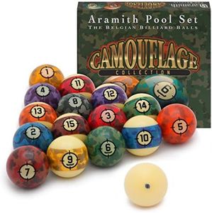 Aramith Camouflage Billiard Pool Ball Set 2 1/4"