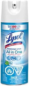 Lysol Disinfectant Spray, All in One, Crisp Linen, Disinfect and Eliminate Odours on Hard Surfaces and Fabrics, Kills 99.99% of Viruses & Bacteria, 350g