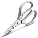 SKYTONE Multi Purpose Made In Japan Kitchen Scissors, food scissors,Premium Stainless Steel Solid Kitchen Shears for Meat, Seafood, Chicken, Vegetables, Herbs, BBQ, Bottle Opener (Medium)