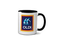 Oldi Mug- Birthdays Christmas Funny Gift Presents Celebration Novelty Old Large Heavy Duty Handle Dino Coated Dishwasher/Microwave Safe Sublimation Ceramic (Black Handle Prime)