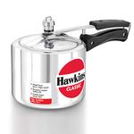 Hawkins Aluminium 3 Litre Classic Pressure Cooker, Tall Design Inner Lid Cooker, Best Cooker, Silver (Cl3T)