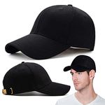 Plain baseball caps for mens and Womens with Adjustable buckle, Baseball caps mens is a Sports cap for men's accessories, Black cap for men can use running, Gym, Fashion, office and outdoor mens caps.