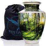 Peaceful Forest Urns for Ashes Adult Male. Cremation urns for Human Ashes Adult Female. Decorative urn for Human Ashes by Restaall