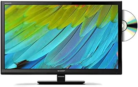 Sharp LC-24DHF4011K 24 Inch HD Ready LED TV with Freeview HD, 720p, Built-In DVD Player, 2 x HDMI, Scart, USB Record and Media Player