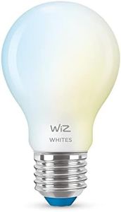 WiZ Tunable White [E27 Edison Screw] Smart Connected WiFi Frosted Light Bulb. 60W Warm to Cool White Light, App Control for Home Indoor Lighting, Livingroom, Bedroom.