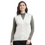 Monte Carlo Cream Solid Cardigan(L)