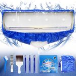 Mini Split Cleaning Kit，Split Air Conditioner Cleaning Cover Waterproof Air Conditioning Service Bag with Drainpipe and Support Plates Wall Mounted Dust Washing AC Clean Kit Use for 9000-18000 BTU