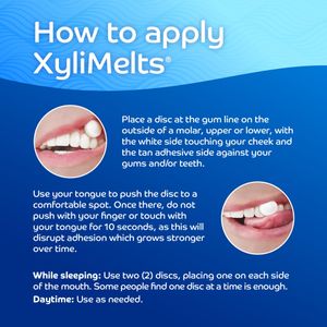 XyliMelts Dry Mouth Relief Tablets, 80-Pack