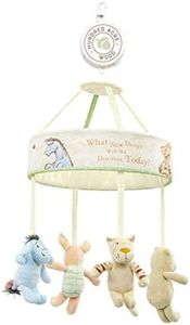 Rainbow Designs Winnie The Pooh Baby Mobile with Rotating Characters & Lullaby - Nursery Cot Decoration - Soothing Sleep Aid with Pooh, Piglet, Tigger & Eeyore - Charming Winnie The Pooh Gift