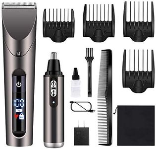 Hatteker Hair Clipper Hair Trimmer Beard Trimmer Mens Cordless Hair Cutting Kit for Men Grooming Kit Precision Trimmer Waterproof Rechargeable