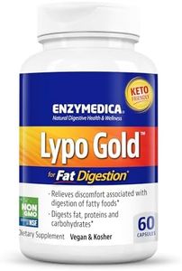 Enzymedica, Lypo Gold, Keto Supplement to Support Fat Digestion, Vegan, Gluten Free, Non-GMO, 60 capsules (60 servings)