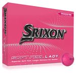 Srixon Soft Feel Lady 8 - Dozen Golf Balls fro Women - Distance and Low Compression Golf Balls - Golf Gifts and Golf Accessories, PASSION PINK