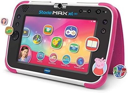 VTech - Storio Max XL 2.0, Tablet educativo multifunción 7", especialmente diseñado para niños, cámara 180º para fotos y selfies, vídeos, juegos, cine, historias, color rosa, versión ESP (80-194657)
