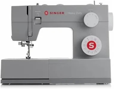 SINGER Heavy Duty 4432 High Speed Sewing Machine with Accessory Kit | Strong Motor With Enhanced Piercing Power, 110 Stitch Applications, Full Metal frame, 1-step Buttonhole & LED Light