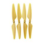 ZYGY 4PCS Propellers for CCW/CW Hubsan H501S H501A H501C H501M H501S W H501S pro MJX B3 Bugs 3 B3H Bugs 3H F17 F100 HS700 D80 Four-axis Aerial Camera RC Drones Golden