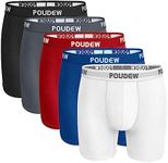 POUDEW Men's Underwear, Tagless Sof