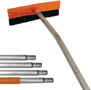 Roof Brush + Snow Rake All-in-One Tool | Clear, Leaves, Snow & Debris Fast | 22ft Reach | Adjustable for Roof Valleys | Year-Round Roof Cleaning Broom & Roof Rake | Lightweight, Easy to Use, US Made