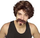 Rubie's Men's Big John Wig, Moustache, and Goatee, Multicolor One Size