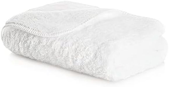 Graccioza Long Double Loop Hand Towel (18" x 30") - White - Made in Portugal, 700-GSM, 100% Egyptian Cotton