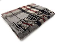 Tartan Knee Travel Rug Blanket Throw Wool (Thomson Grey)