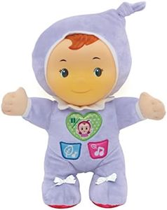 VTech - Louison, Mon Lumi Poupon, Poupée Doudou Bébé, Veilleuse Réglable, Jouet Musical Bébé, Musique Douce, Berceuses et Sons de la Nature, Cadeau de Naissance - Contenu en Français