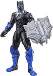 Marvel Avengers Mech Strike 6-inch Scale Action Figure Toy Black Panther with Compatible Mech Battle Accessory, for Kids Ages 4 and Up