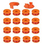 Zzunkn 10ft 0.065” WA0010 Replacement Trimmer Spool Line, Trimmer Replacement Spools Line for Worx WG154 WG163 WG160 WG180 WG175 WG155 WG151 String Trimmer Weed Eater