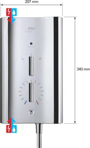 Mira Escape 9.8kW Electric Shower – Chrome Finish