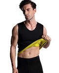 Valentina Mens Hot Thermal Perspiration Fitness Running Body Shapers Abdominal Slimming Sauna Neoprene Vest for Weight Loss