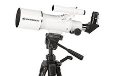 Bresser Classic 70/350 Refractor Telescope with Aluminium Mount and Smartphone Holder White