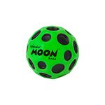 Waboba Moon Ball-Bounces Out of This World-Original Patented Design-Craters Make Pop Sounds When It Hits The Ground-Easy to Grip, Colour-Green, 65 mm