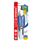 Ergonomic School Fountain Pen - STABILO EASYbirdy - M Nib - Right Handed - Blue/Light Blue + tool for nib exchange