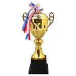 KisSealed Large Trophy,Metal Gold Trophy Cup, Gold Award for Sports,Tournaments,Competitions,Soccer Football League Match Trophy,Other Teamwork Award,14 x 6 x 4Inches