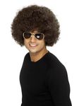 Smiffys 70's Funky Afro Wig - Brown(Size: One size)