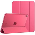 JETech Case for iPad 10 (10.9-Inch, 2022 Model, 10th Generation), Slim Stand Hard Back Shell Cover with Auto Wake/Sleep (Pink)