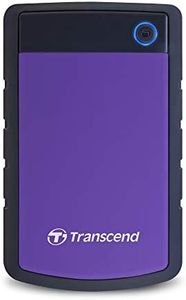 Transcend StoreJet 1TB External HDD - USB 3.1 Gen1 | Excellent anti-shock protection | One touch auto backup | 2.5" HDD | 3 Yrs. Warranty |Purple - TS1TSJ25H3P