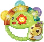 VTech Baby Shaking Sounds Tambourine, Sensory Toy with Lights, Music, Colours, Interactive Gift for Boys & Girls 3, 6, 9, 12, 24 months, English Version