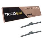 TRICO Gold Wiper Blade 13 inch Fits Select Porsche, Suzuki, MG, Volkswagen, Ford, Dodge, Triumph, Mazda, Lada, Toyota, Renault, Fiat, Model Years (18-1313)