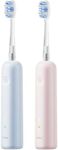 Laifen Wave Pro Toothbrushes Bundle, Smart Sensor & 70-Day Battery, 4 Brush Heads, Blue & Pink ABS