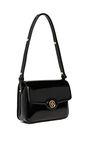 Tory Burch Women's Robinson Spazzolato Convertible Shoulder Bag, Black, One Size