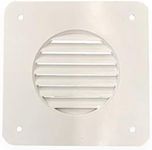 Battery Box Vent System Louver Cover - White - RV's, Campers, Trailers, Motorhome Repair (Louver Vent, White)