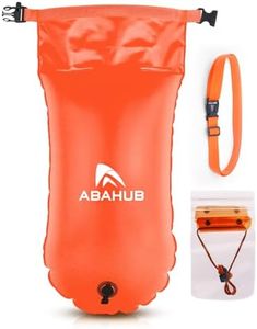 Abahub Swim Buoy Safety Tow Float Swim Bubble for Open Water Orange 28L