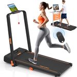 Walking Pad Treadmill, Wenoker Under Desk Treadmill with Handle Bar, Portable Foldable Walking Pad for Home/Office, 3 in 1 Folding Compact Desk Treadmill with Remote Control, Free Installation,300 Lbs