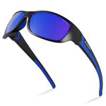 DEAFRAIN Polarized Sports Sunglasses for Men Women Sun Glasses Shades for Fishing Driving Cycling Running