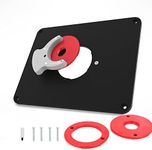 Precision Router Table Insert Plate Kit PRS4034 Compatible with Porter-Cable 690/890 Series, Compatible with Bosch 1617 - Level-Loc Rings