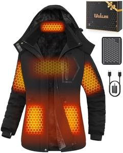 Women Heated Jacket Battery Pack Included Ski Snow Snowboard Coat Glamping Tent Essentials Ice Skating Accessories Overlanding Gear Snowmobile Equipment Skiing Outfits Suits Extremely Cold Weather